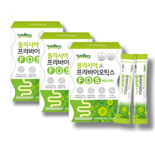 프리바이오틱스 유익균 프락토올리고당 아연 건강기능식품 30포, 3개