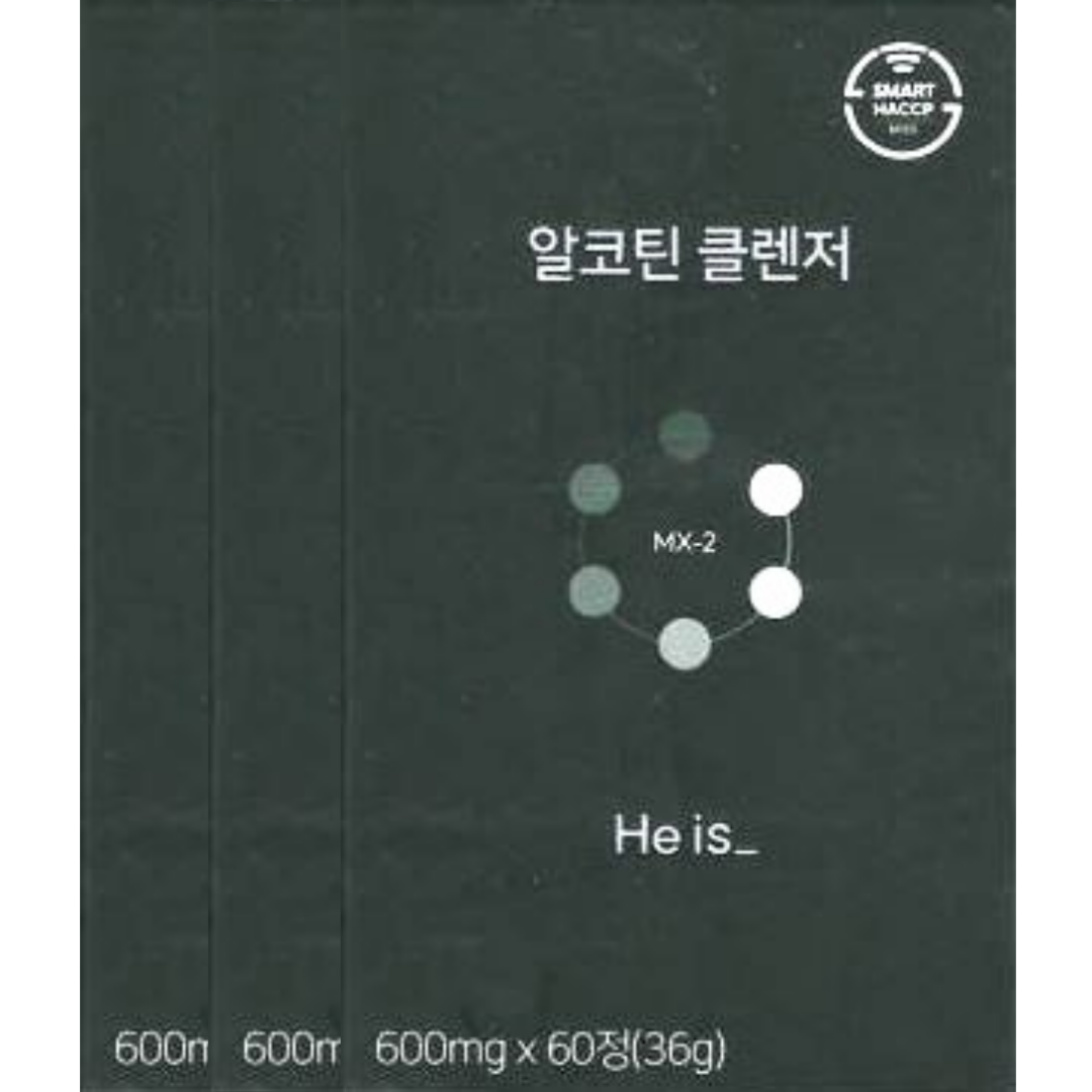 <b>히이즈</b> 흡연 <b>음주</b> 클렌징 알코틴 클렌저 600mg x 60정 x 3박스 3개월분
