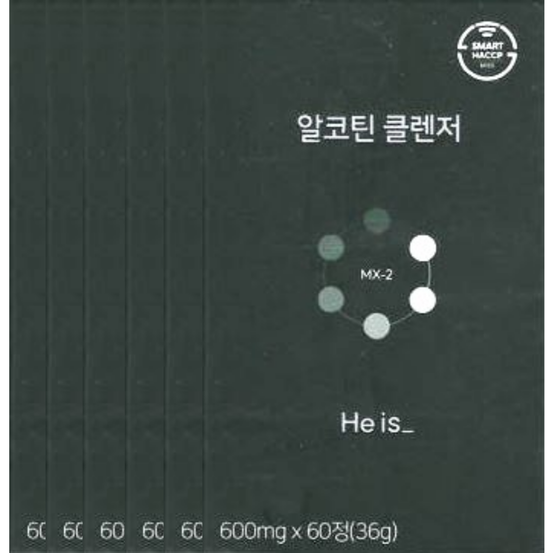 <b>히이즈</b> 흡연 <b>음주</b> 클렌징 알코틴 클렌저 600mg x 60정 x 6박스 6개월분