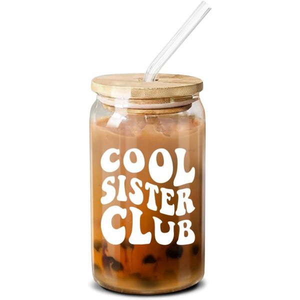 뉴일레븐 언니 오빠 소울 큰 작은 시누이 형제 베스티 16온스 커피 잔 Cool Sister Club
