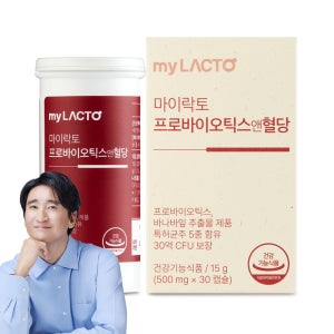마이락토 프로바이오틱스앤 혈당 바나바잎추출물 장건강 유산균 당화혈색소 30캡슐, 1개