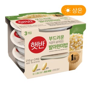 햇반 발아현미밥 210g, 3개