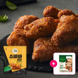 고메 소바바치킨 소이허니 봉 300g, 4개/5개/6개+(증정) 김치왕교자 385g [옵션1번 한정 증정]
