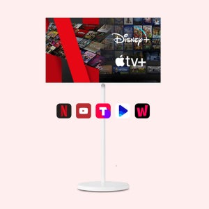 라익미 스마트 43 오프화이트 스탠라익미 구글 무빙TV 삼탠바이미 삼텐바이미