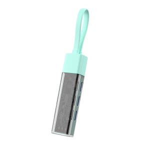 앱코 AMH 4in1 클리어 투웨이 4포트 USB 멀티 허브 민트
