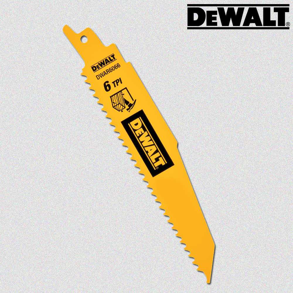 디월트 컷쏘날 DWAR6066 철거용 152mm 6TPI 못박힌목재 철거 5개입