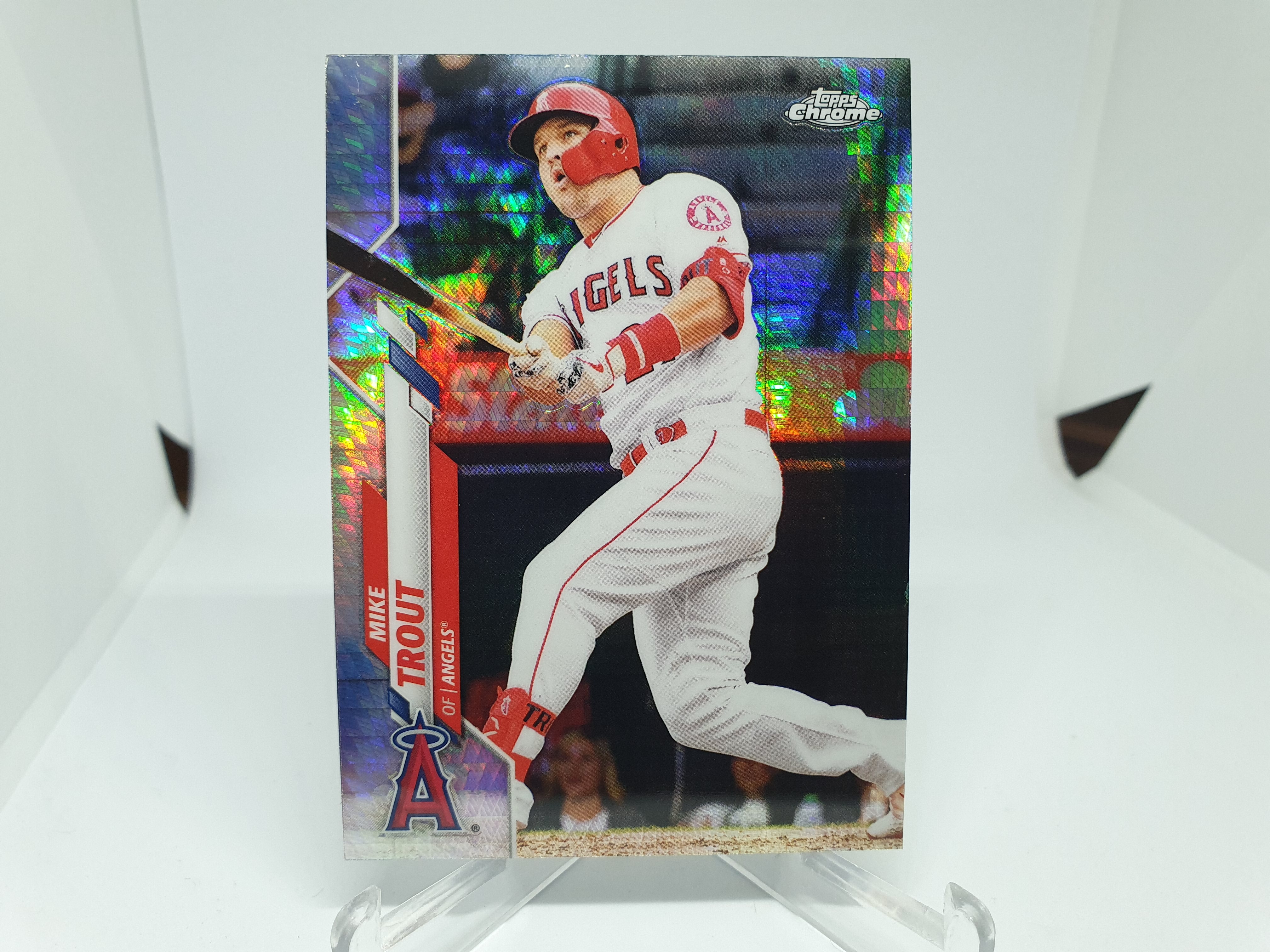 마이크 트라웃 Mike Trout 2022 Topps Chrome Prism Refractor 야구카드 MLB카드 LA 에인절스