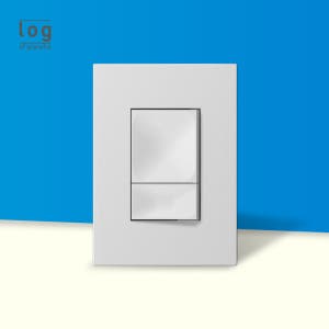 위너스 로그 실버 2구 1로 대버튼 스위치 와이드 슬림 전기 전등 커버