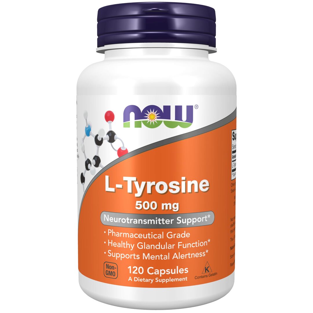 [Now Foods] L-<b>타이로신</b> 500 mg, 120 캡슐