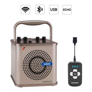 준성기가폰 기가앰프 5000D 이동식 무선마이크 앰프 블루투스스피커 강의용 야외용 기가엠