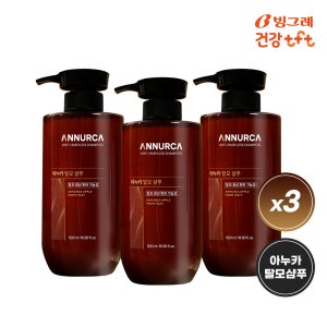 [블프 2+1] 아누카 맥주효모 탈모샴푸 500ml, 3개