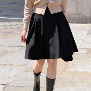 (MADE) 리츠 플리츠 미디 밴딩 스커트 sk6808