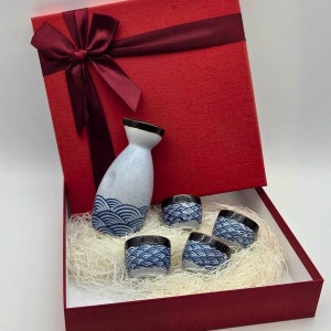 Lim401 파도잔 일식집 고급 소주잔 사케 도쿠리 선물세트