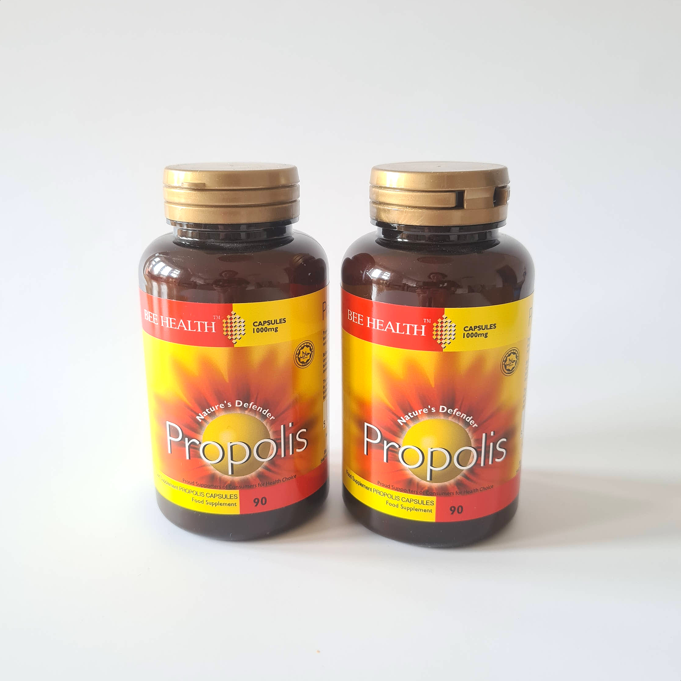 <b>비헬스</b> <b>프로폴리스</b> 1000mg 90 캡슐 x 2통 (180 캡슐)