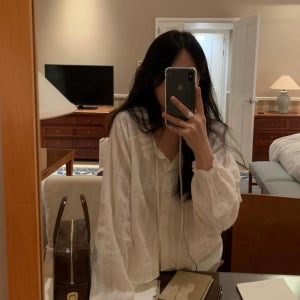 프릴 퍼프 카라 블라우스 frill puff collar blouse