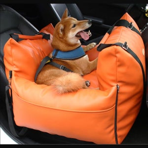 강아지 카시트 대형견 반려견 애견 카시트 특대형 레더 강아지차시트