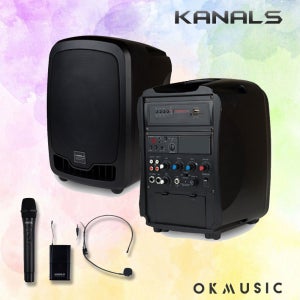 카날스 AT-115N 이동식 앰프 스피커 충전식 야외 행사 스튜디오 무선마이크 제공