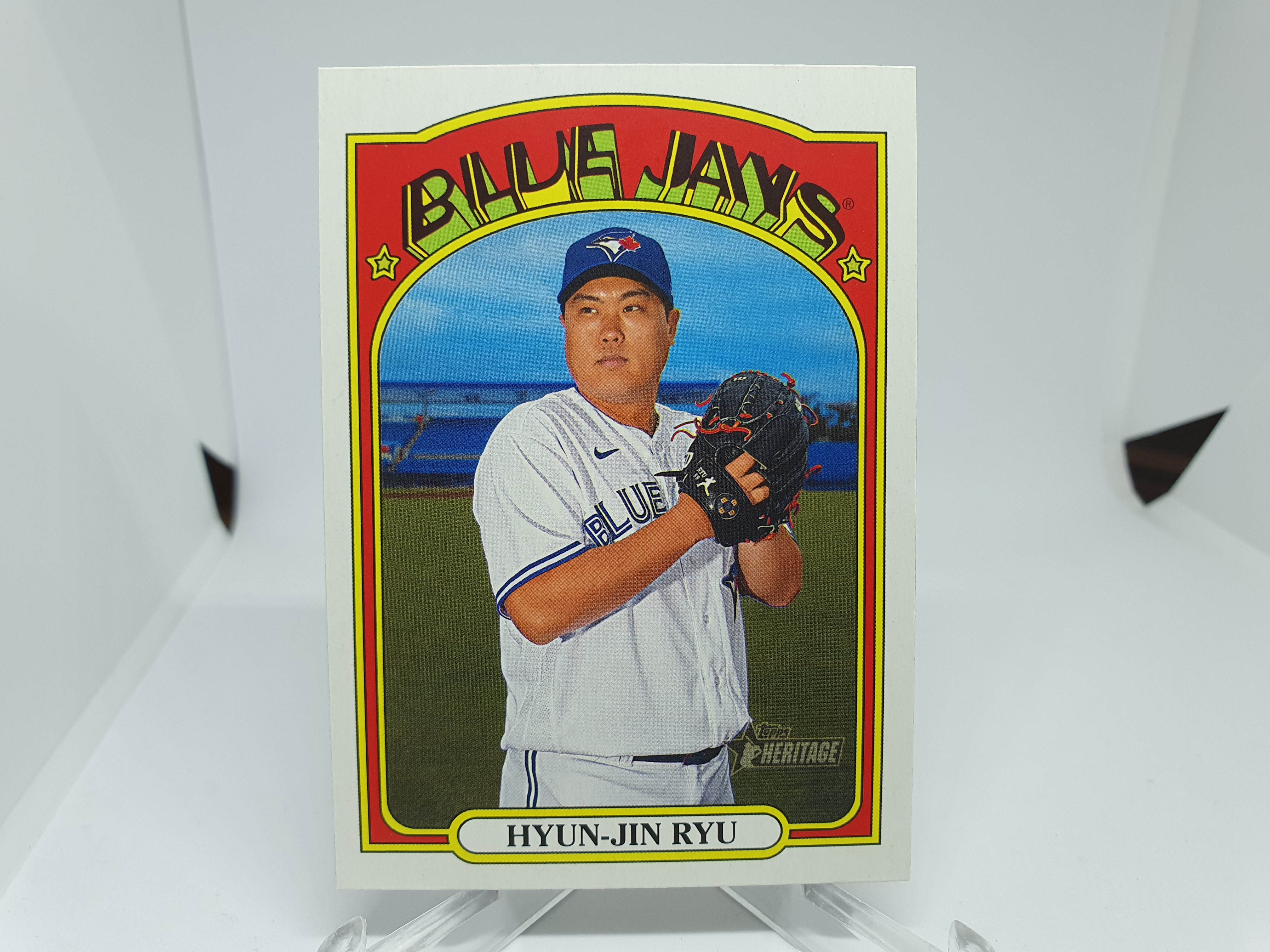 류현진 야구카드 2021 TOPPS Heritage MLB카드 LA 다저스 Dodgers