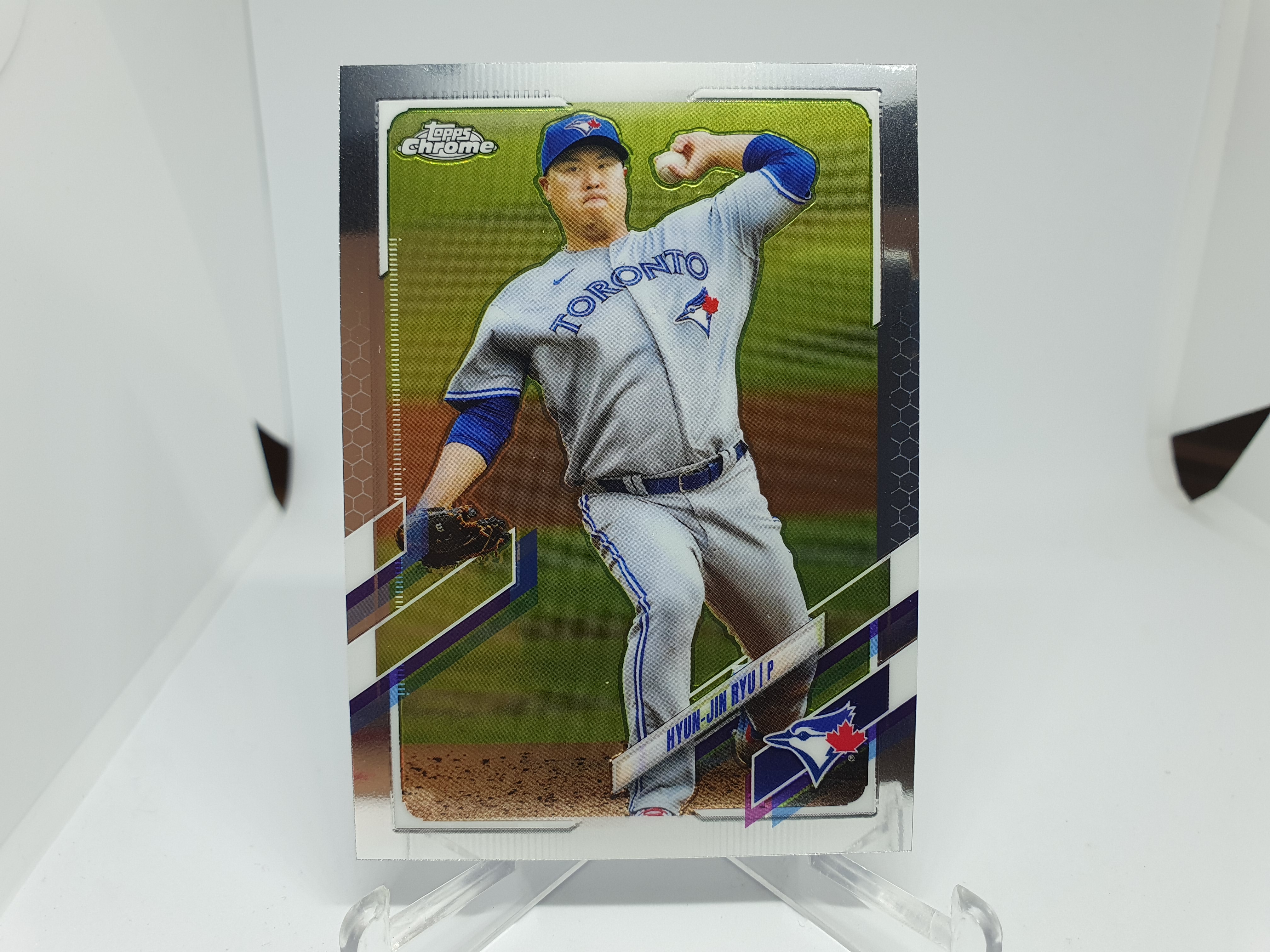 류현진 ﻿2021 Topps Chrome MLB 야구카드 토론토 블루제이스