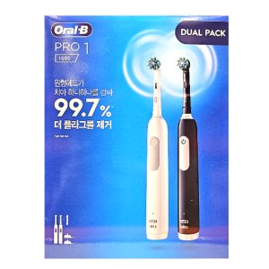 코스트코 오랄비 전동칫솔 PRO 1000 DUAL PACK [화이트+블랙]
