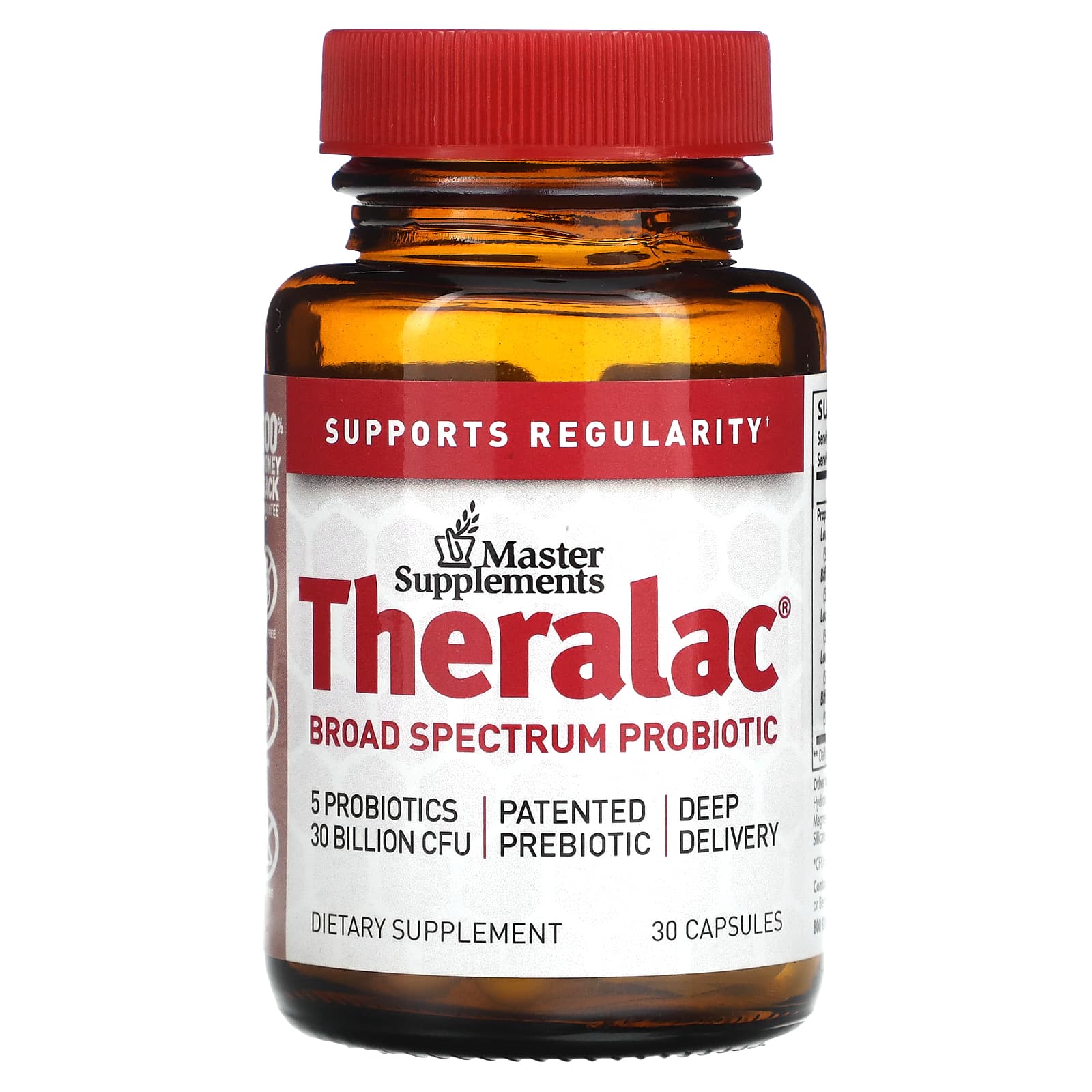 마스터서플라이먼트 <b>Theralac 브로드 스펙트럼 프로바이오틱</b> 캡슐 30정