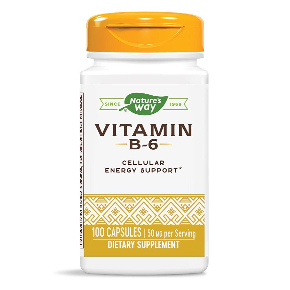 <b>네이처스웨이 비타민B6</b> 피리독신 50mg 100캡슐