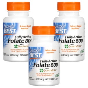 닥터스베스트 활성 엽산 800 60캡슐 3개 Fully Active Folate