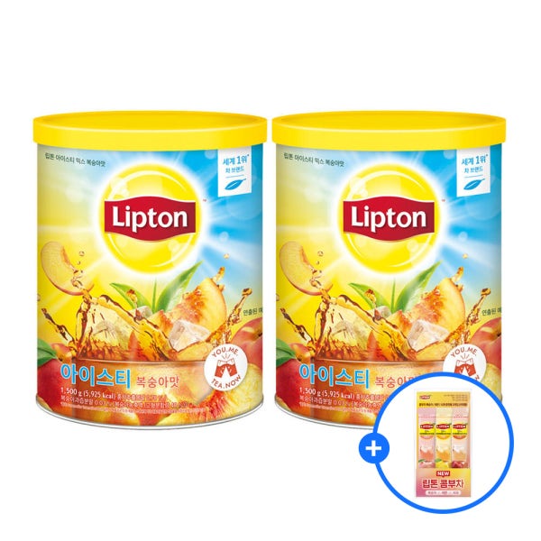 립톤 아이스티 복숭아 1.5kg 2개 + 콤부차 3개입