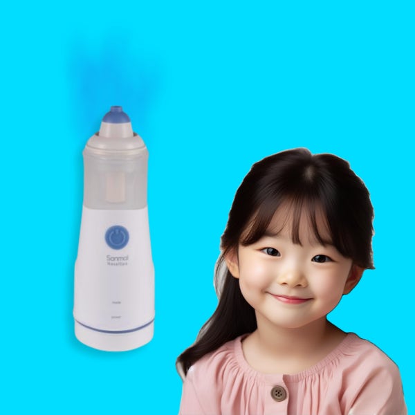 퓨리킬 어린이 전동 자동 코세척기 비염 비강 분무 스프레이 유아 미관류 코세정기 비관류