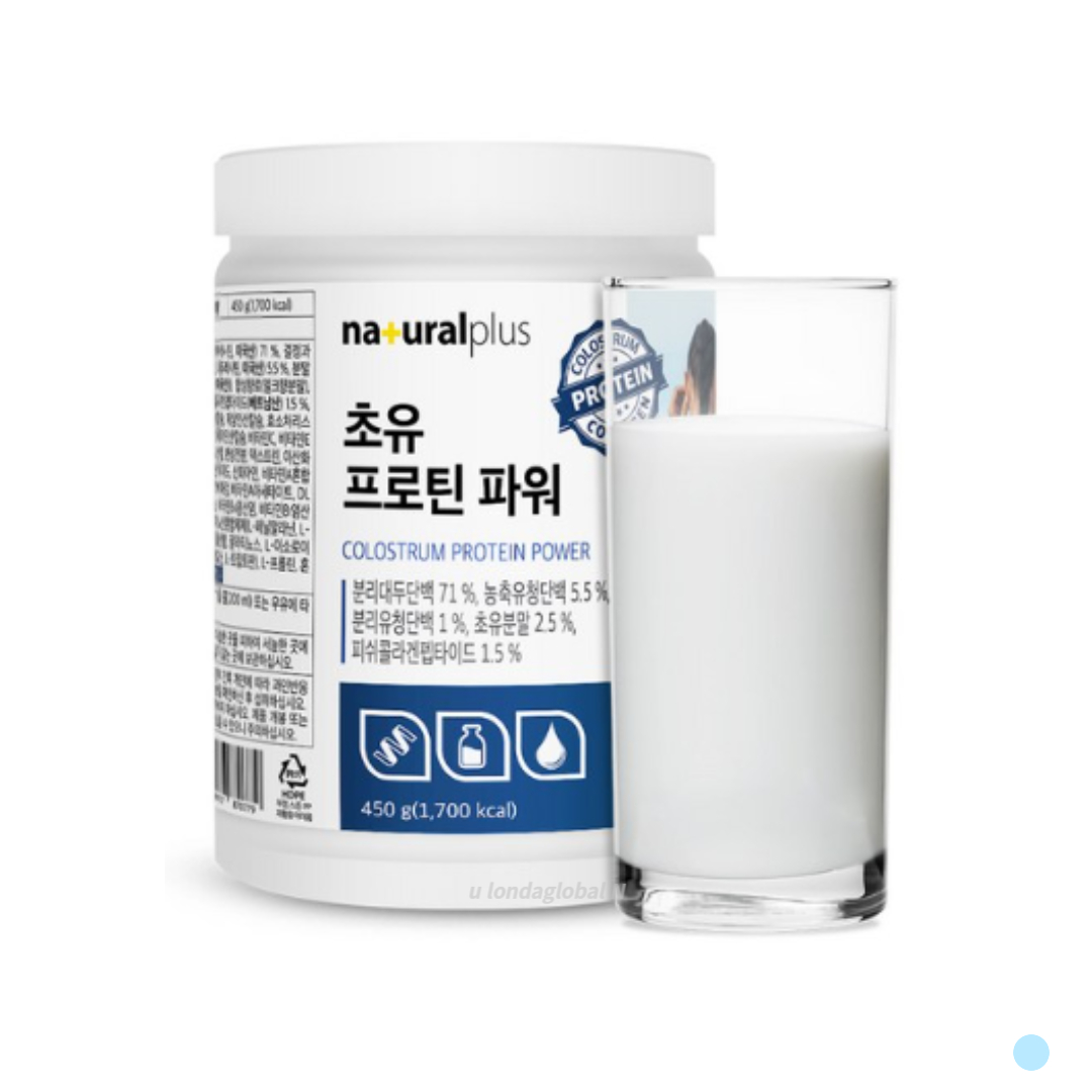 <b>내츄럴플러스</b> 초유 <b>프로틴</b> 파워 콜라겐 파우더 450g