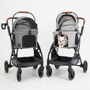유봉펫 강아지 고양이 유모차 분리형 개모차 4in1