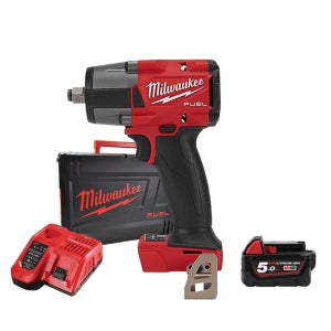 밀워키 M18 FMTIW2F12-501X충전 미드토크 렌치 5.0Ah배터리 1개 세트