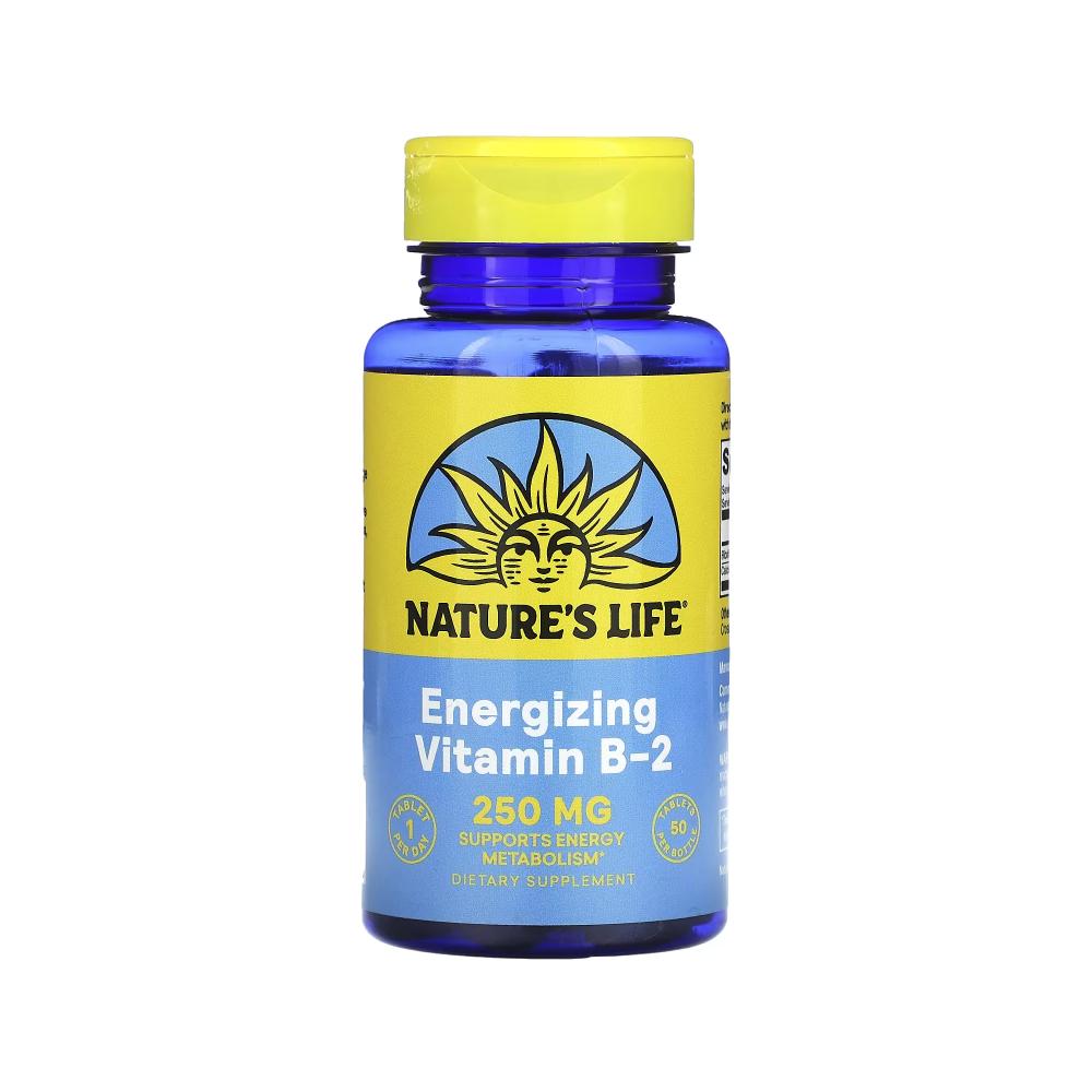 <b>네이처스라이프 비타민B2</b> 리보플라빈 250mg 50정