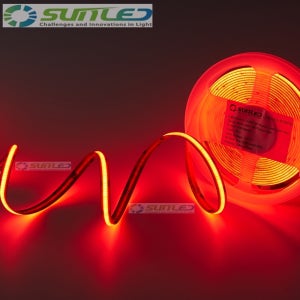 COB LED바 5m롤 12V 24V 레드 자동차 스트립 면발광 줄조명 플렉시블 DIY