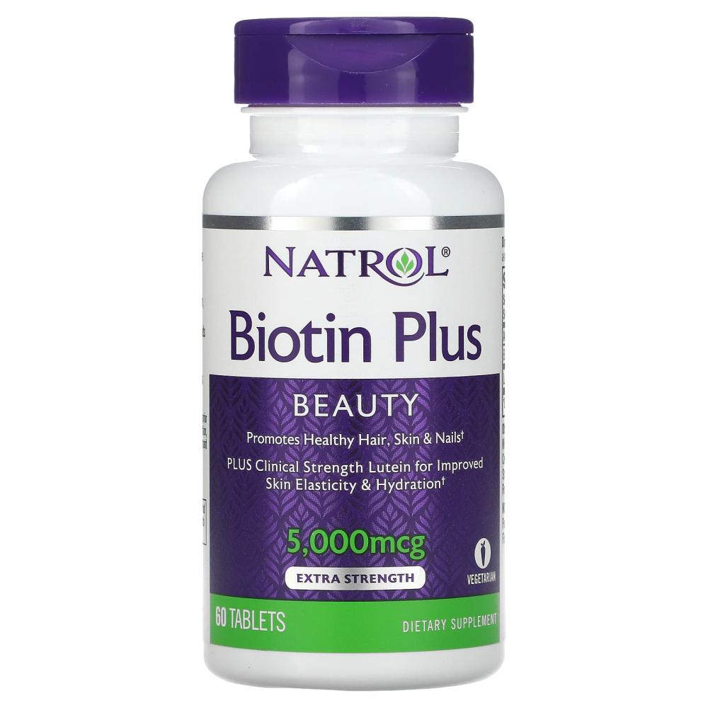 나트롤 비오틴 플러스 뷰티 엑스트라 스트렝스 5000mcg 60정