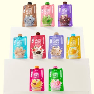 랩노쉬 슬림쉐이크 6종 스타터팩 7개입 다이어트 프로틴 단백질 쉐이크 고단백질 20g (더블초코2+인절미1+로스팅흑임자1+초당옥수수1+얼그레이밀크티1+딸기쿠키크럼블1)