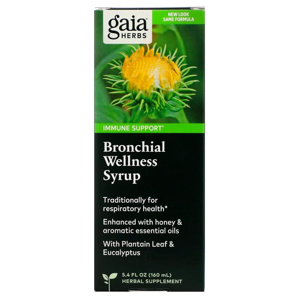 가이아허브 Bronchial 브런키얼 <b>웰니스</b> <b>시럽</b> 160ml