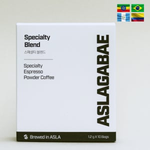 스페셜티 블렌드 아슬라가배 스페셜티 원두 에스프레소 파우더 커피 10개입