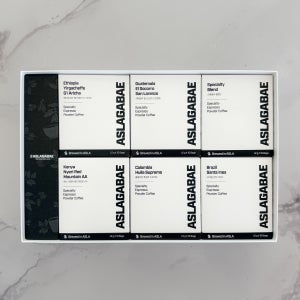 [SET] 아슬라가배 스페셜티 원두 에스프레소 파우더커피 6종 선물세트