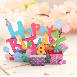 생일 축하 카드 부모님 생신 남친 남편 숫자 팝업 입체카드
