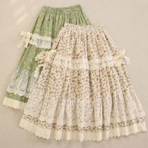 이끼당 봄맞이 요하쿠 산책 레이스 치마