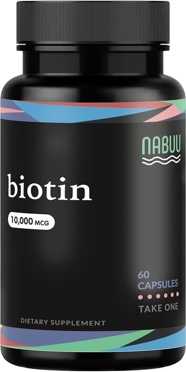 <b>비오틴</b>NABUU <b>Biotin</b> - Supports Healthy Hair, Skin &amp; Nails 60정