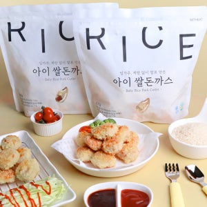 위드잇 아이 쌀돈까스 500g 3팩, 에어프라이어 미니 등심 돈가스