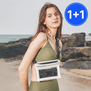 1+1 방수팩 클러치 방수 힙색 허리가방 비치백 케이스 워터파크