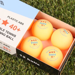 피스 3성 12개입 플라스틱 ABS 탁구공 현정화 버전 (40+) 탁구공 화이트 오렌지