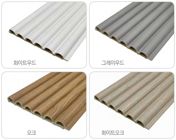 목재나라 템바루바 15x150x2400 PVC 방염 반달템바보드 마감재