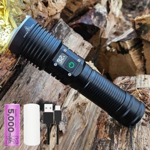 비센드 손전등 고휘도 LED 후레쉬 T80 휴대용 써치라이트 충전식