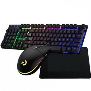 마우스 LED키보드 패드 세트 블랙 로지텍g102 디디존