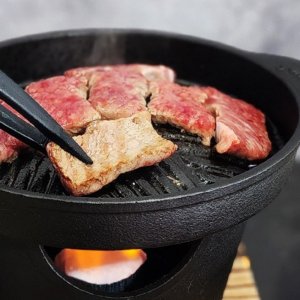 무쇠 미니 화로 그릴 1인용 가정용 캠핑