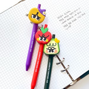 오달달 프렌즈 캐릭터 젤 펜 볼펜 문구 귀여운펜 선물용 입학준비 잘써지는펜 노트 필기